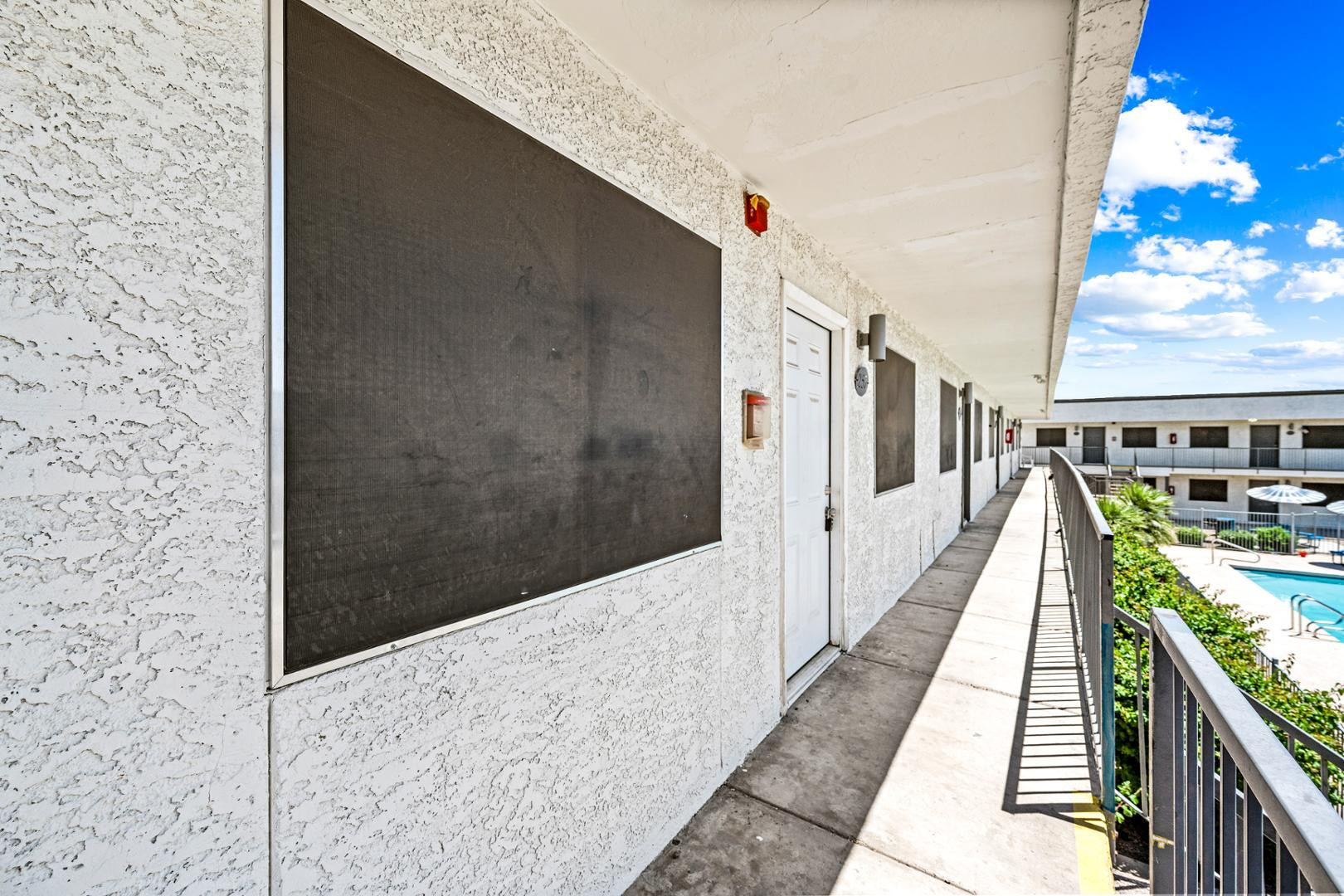 a view of balcony