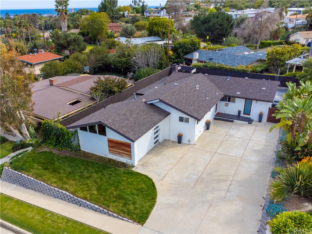 1926 MacArthur Street Rancho Palos Verdes, CA 90275 - Photo 1 of 1 an aerial view of a house with a garden