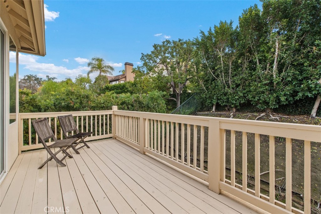 48 Creek View Road Coto de Caza, CA 92679 - Photo 19 of 39 a balcony with wooden floor and fence