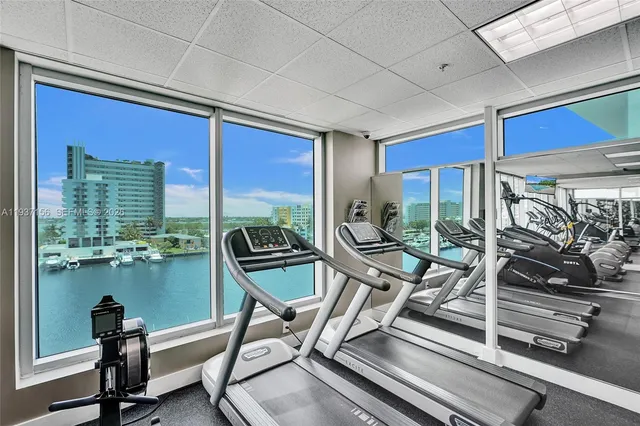 an outdoor sitting area with golf course