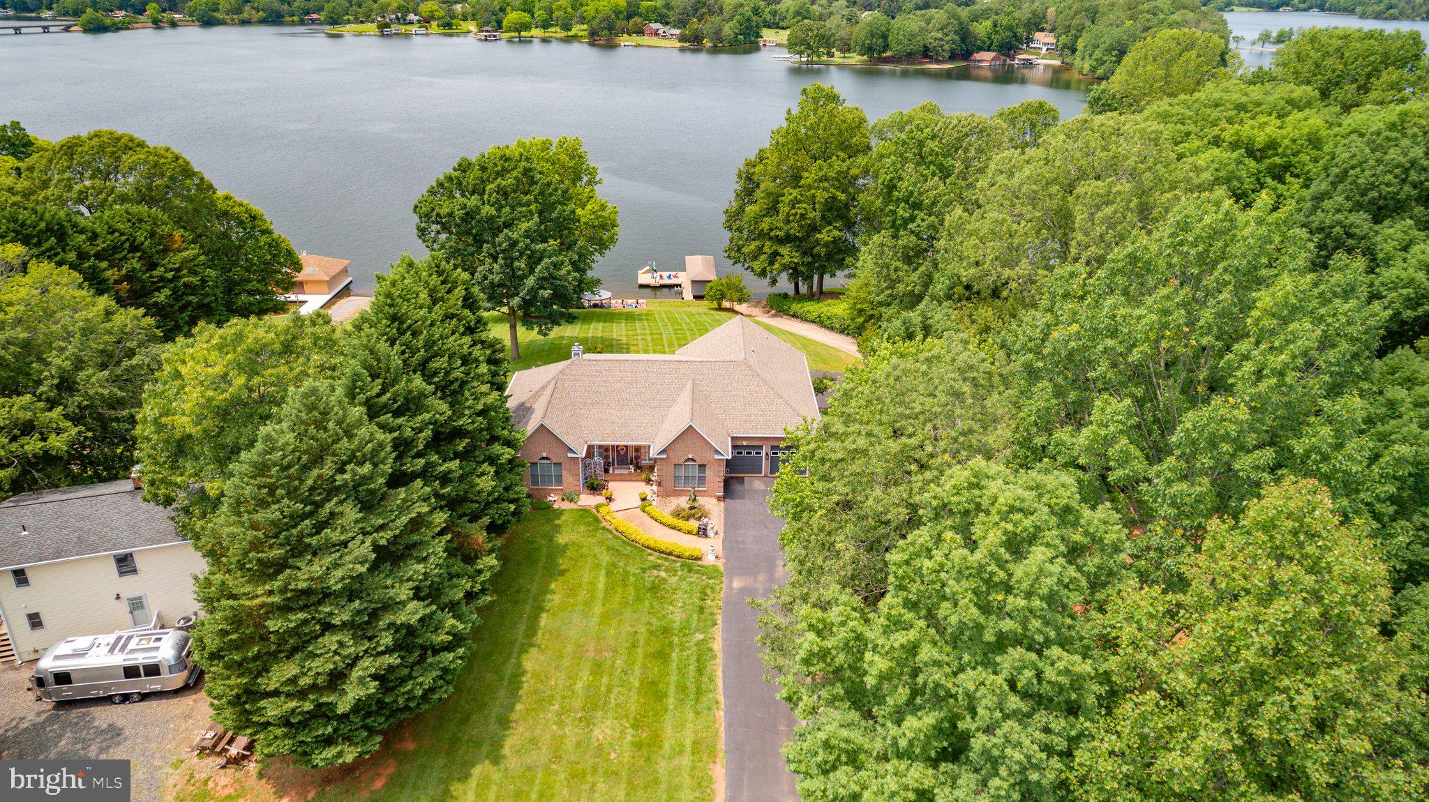 565 Busbees Point Road Bumpass, VA 23024 - Photo 2 of 135 Incredible aerial view of home and lake