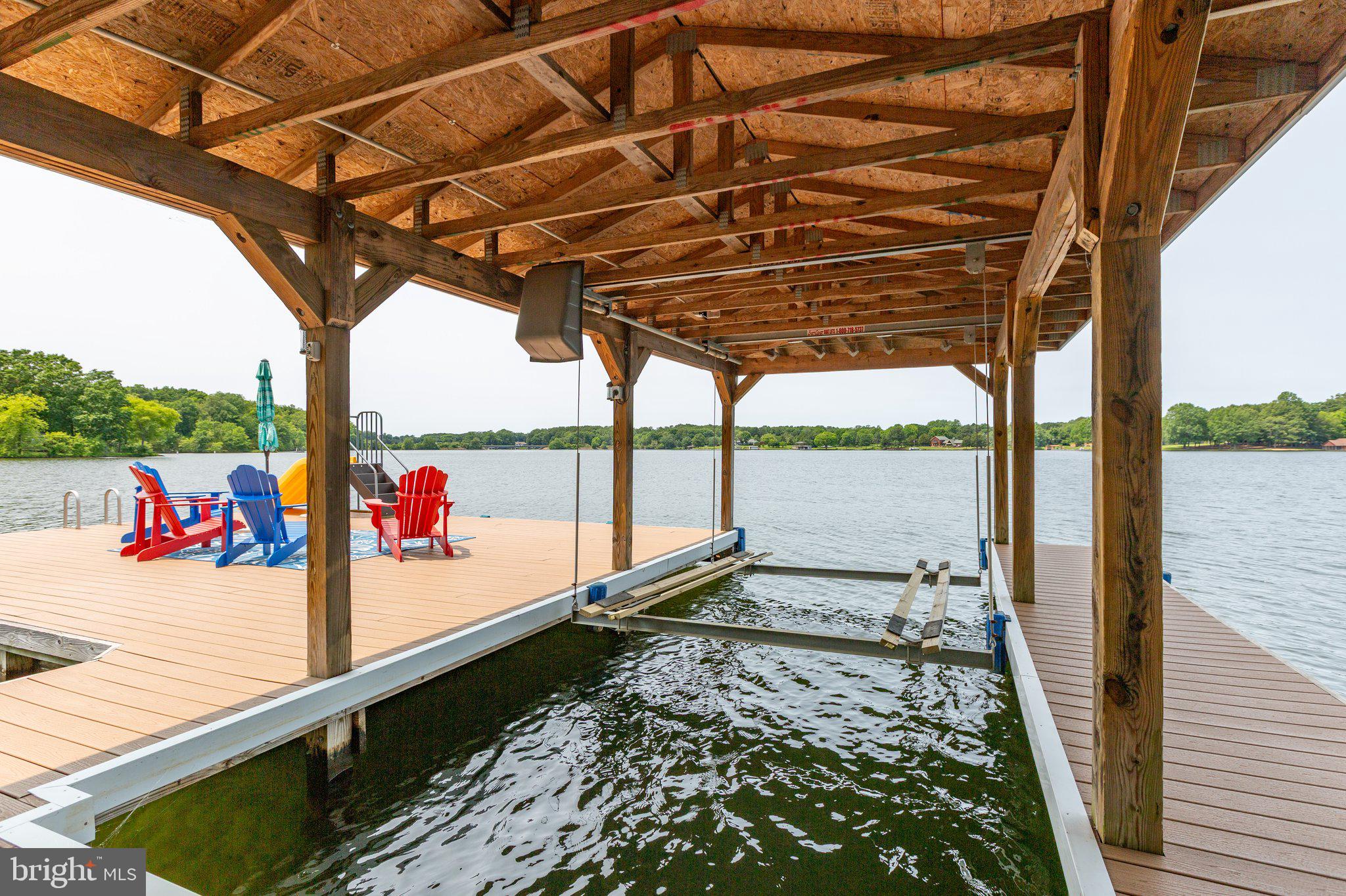 565 Busbees Point Road Bumpass, VA 23024 - Photo 75 of 135 Boathouse with sundeck and slide