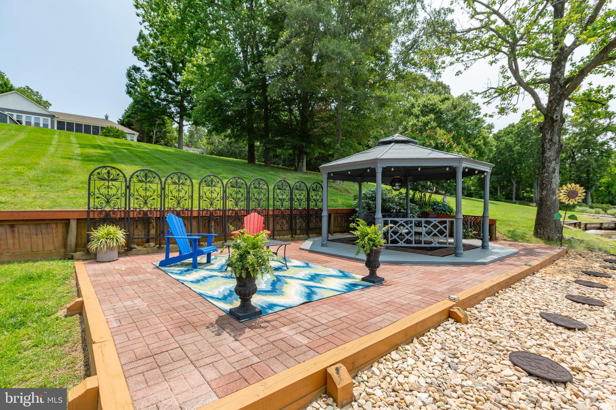 565 Busbees Point Road Bumpass, VA 23024 - Photo 82 of 135 Play area with patio and gazebo