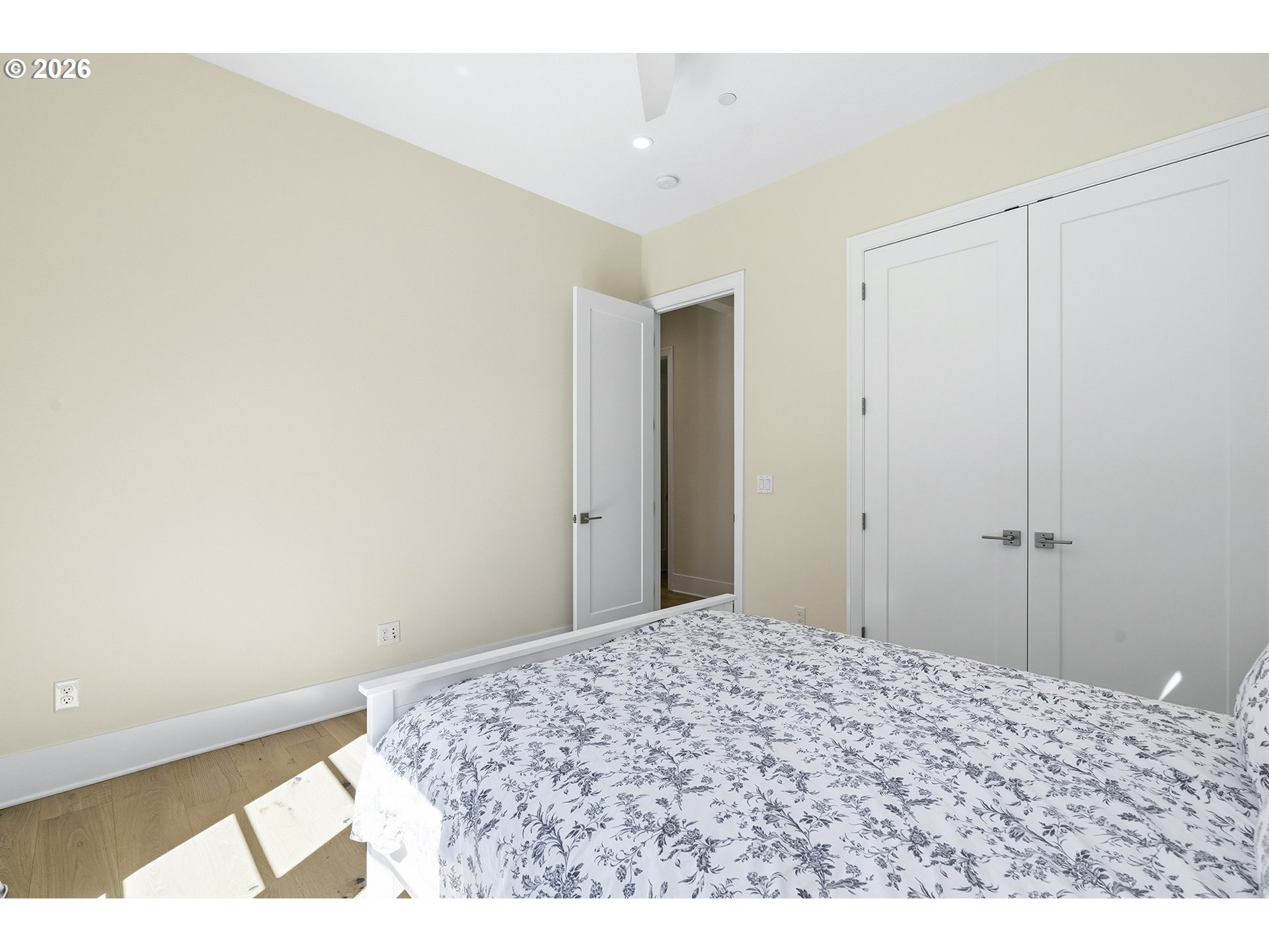 18771 Northwest Collins Road North Plains, OR 97133 - Photo 32 of 48 a bedroom with a bed and a picture of the wall