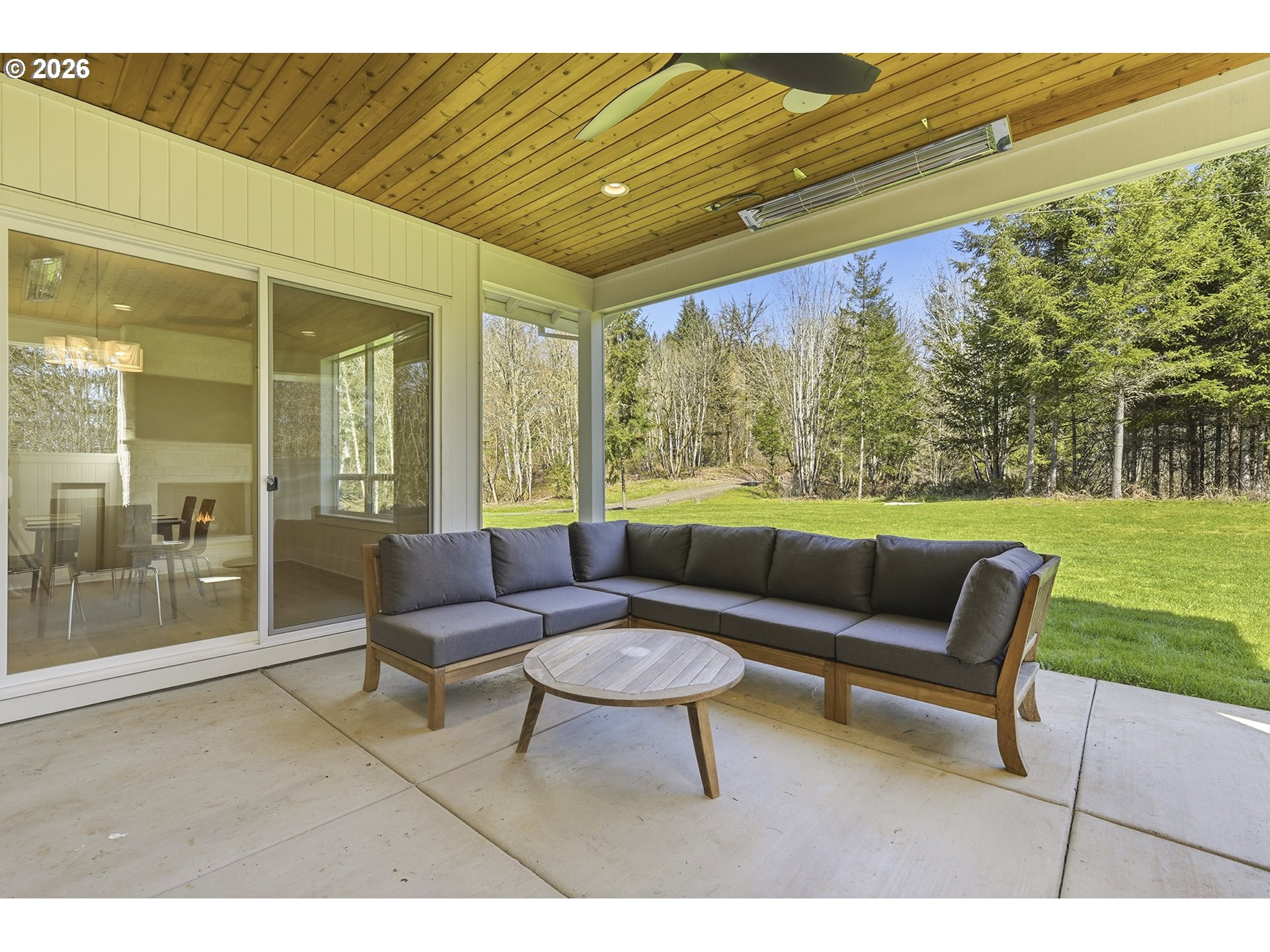 18771 Northwest Collins Road North Plains, OR 97133 - Photo 37 of 48 a outdoor living space with furniture and garden view