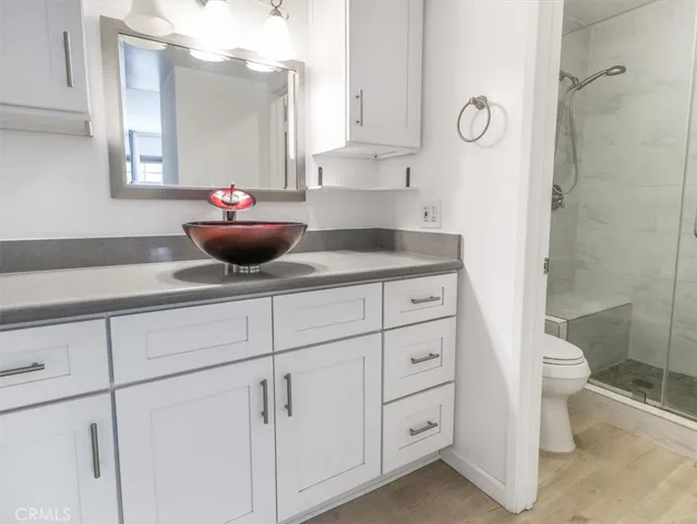 a kitchen with a sink and a cabinets