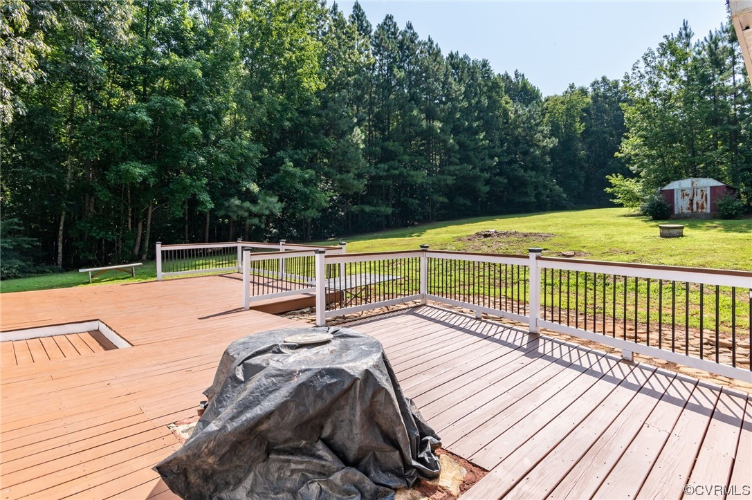 5158 Boydton Plank Road Brodnax, VA 23920 - Photo 27 of 43 a view of a balcony with a floor to ceiling window