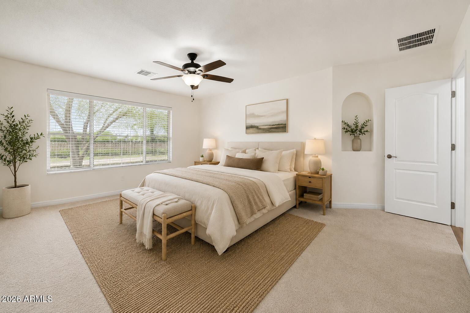 6050 South Windstream Place Chandler, AZ 85249 - Photo 9 of 16 Master Bedroom Staged