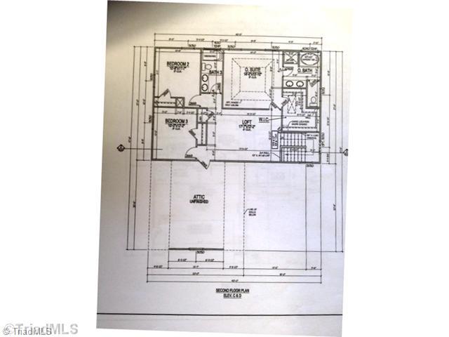 596 Barnsdale Ridge Road Kernersville, NC 27284 - Photo 5 of 5 2nd Floor Plan.