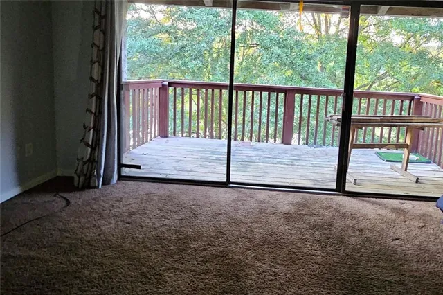 a view of front door