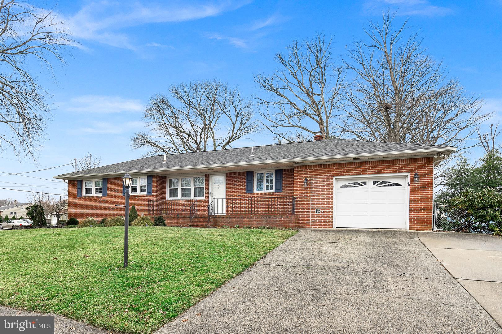 All brick ranch with large master bedroom addition