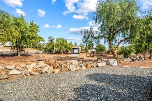 a view of road with trees