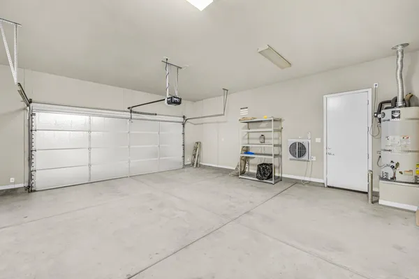 a view of a garage