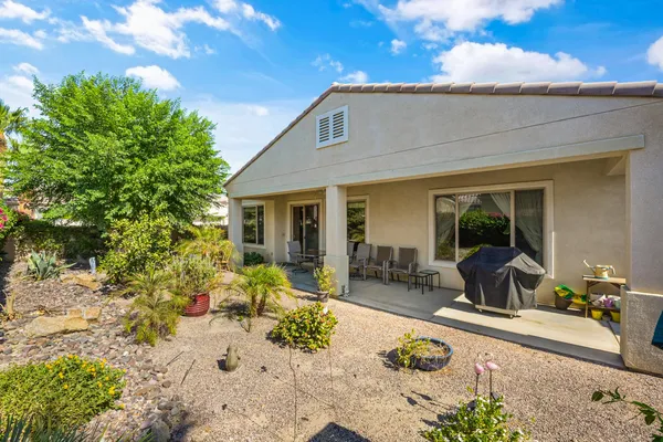 a view of a house with a patio