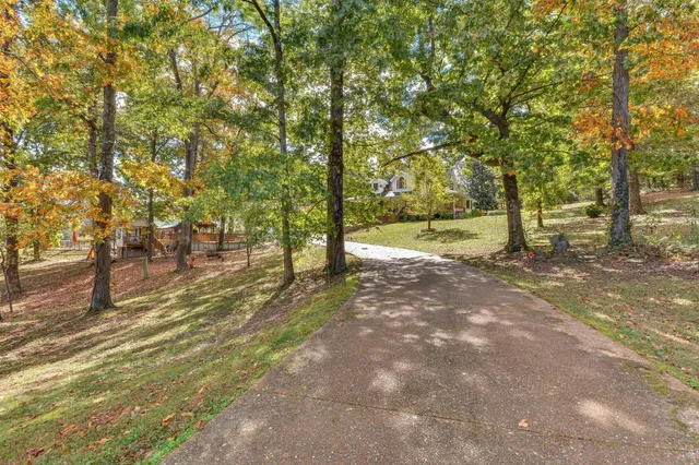 a view of balcony with wooden floor