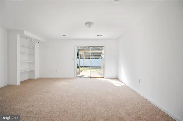 a view of an empty room