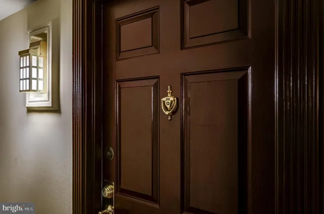 a view of front door