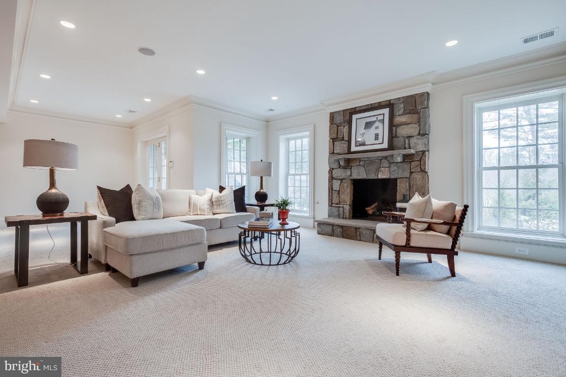 2034 Rockingham Street McLean, VA 22101 - Photo 38 of 68 Walk-out Lower Level Great Room w/Gas Fireplace