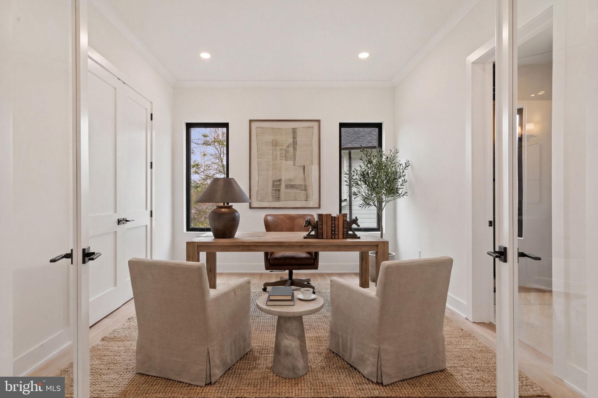 505 Adelman Circle Southwest Vienna, VA 22180 - Photo 26 of 85 a living room with fireplace furniture and a potted plant