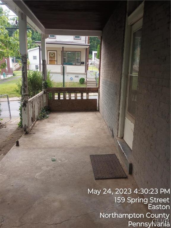 160 Spring Street Easton, PA 18042 - Photo 5 of 35 a view of a porch with a big yard
