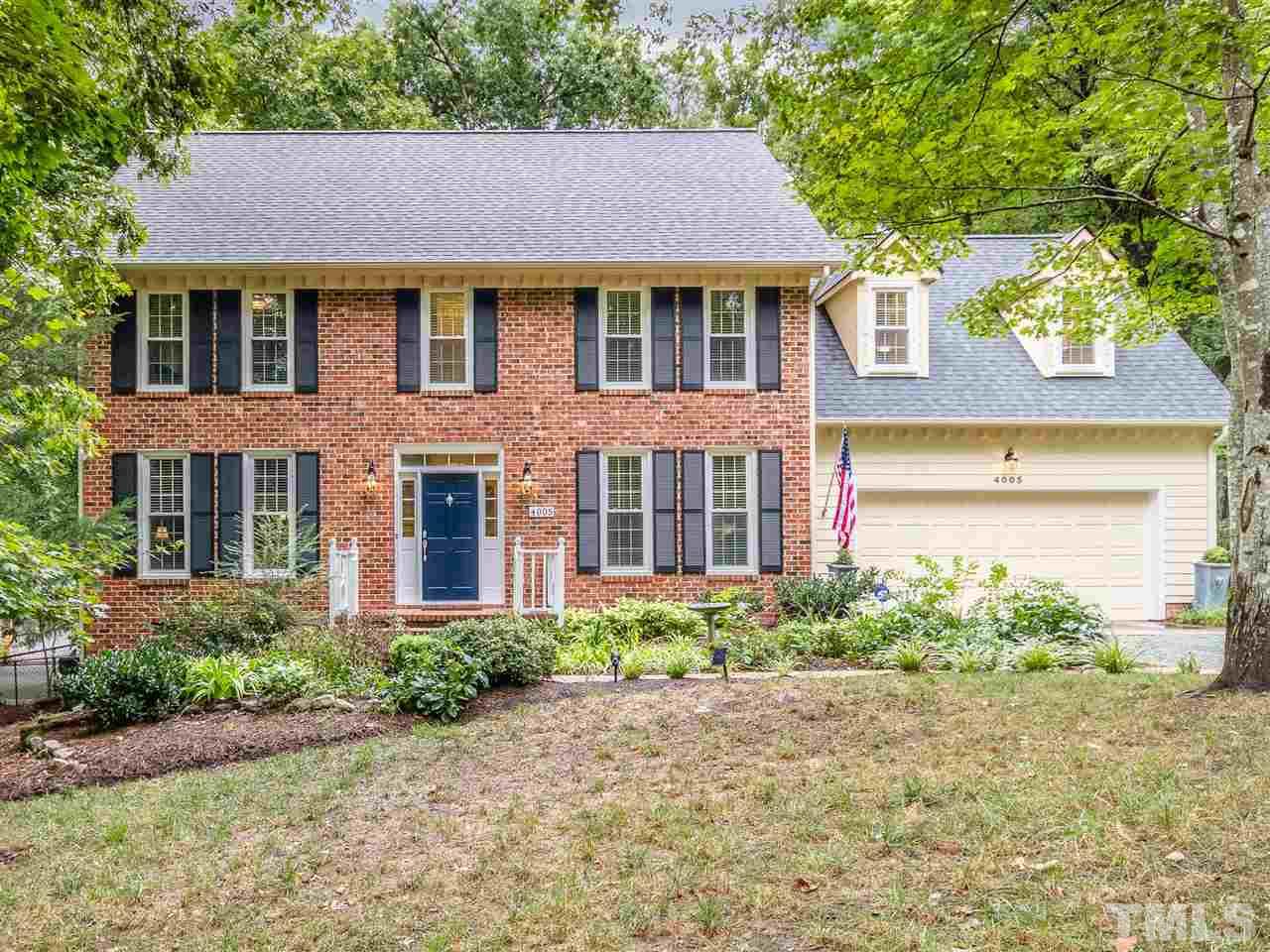 4005 Nottaway Road Durham, NC 27707 - Photo 1 of 25 Street view of the front of the home.