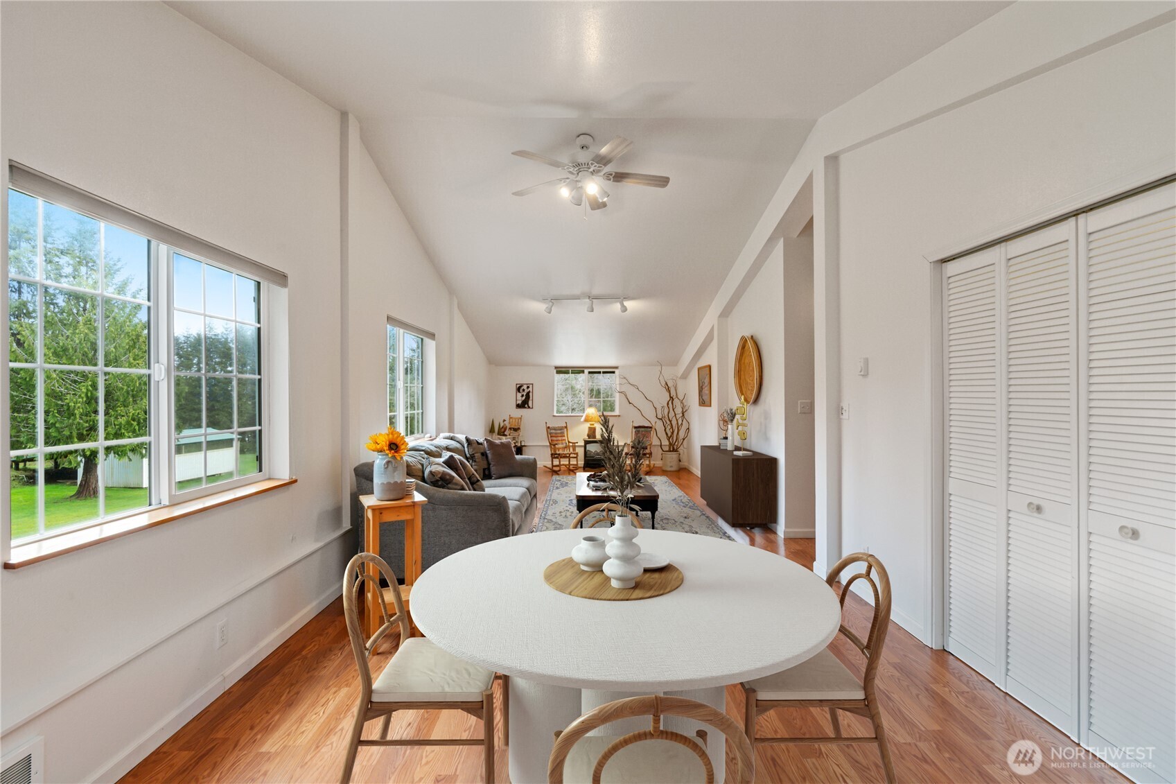 245 Joe Rocky Road Raymond, WA 98577 - Photo 29 of 40 a view of a dining room with furniture window and outside view
