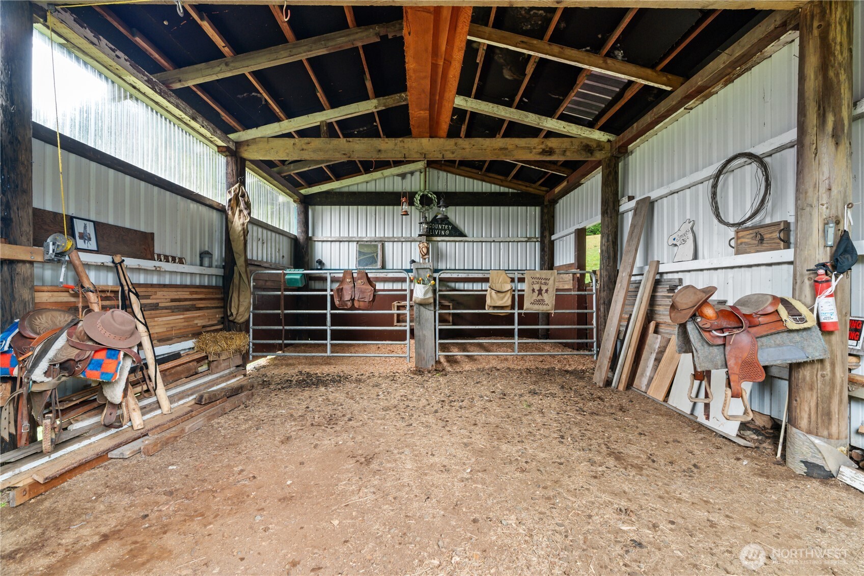245 Joe Rocky Road Raymond, WA 98577 - Photo 35 of 40 a view of room with wooden ceiling