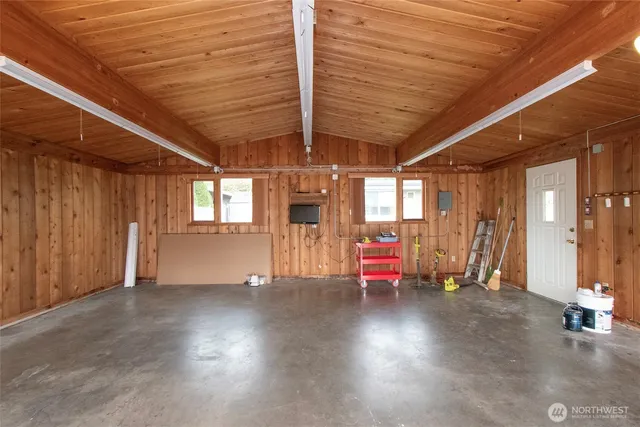 a front view of a house with swimming pool
