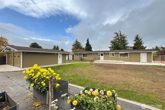 a view of a house with a door