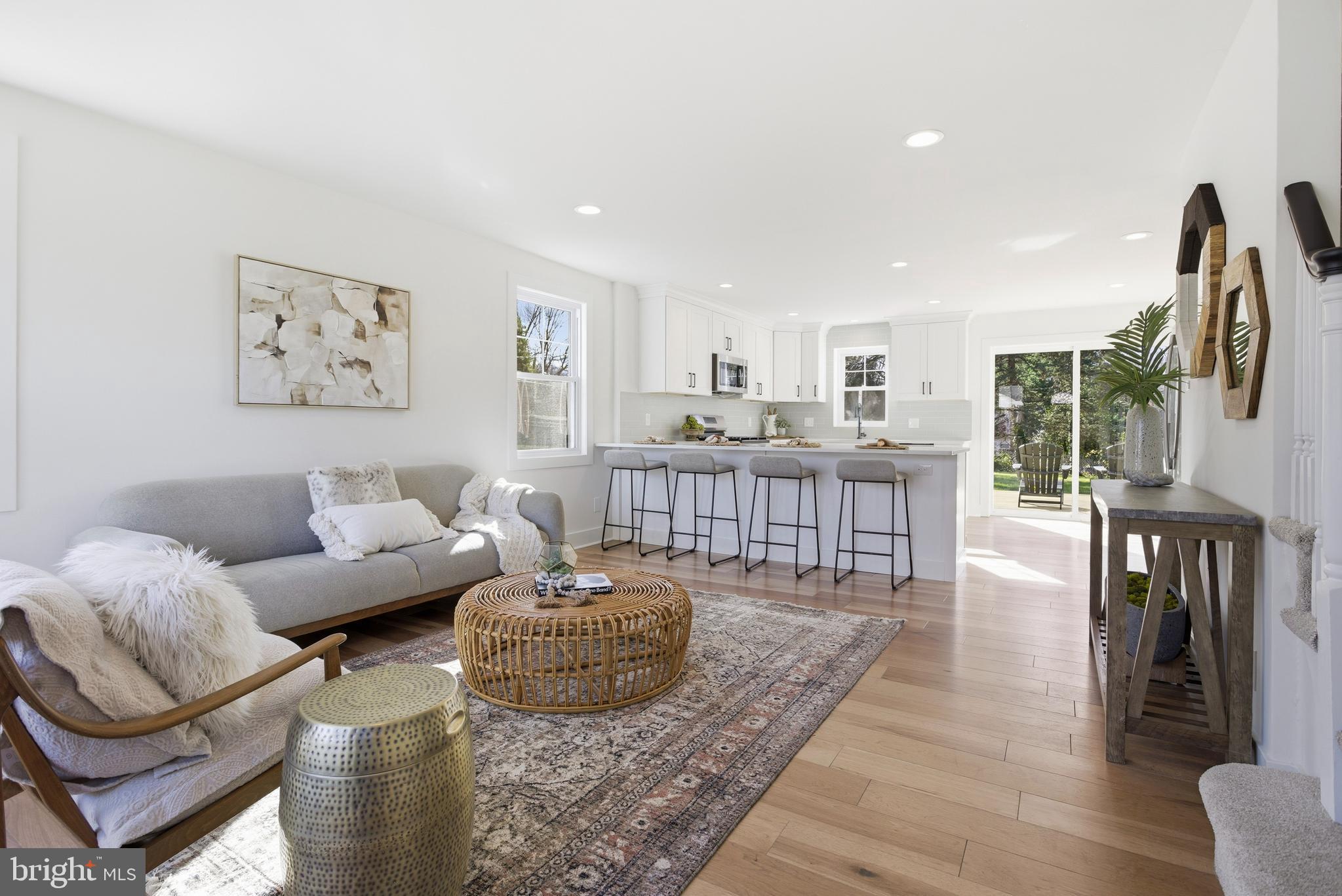 338 Wayne Avenue Springfield, PA 19064 - Photo 4 of 34 a living room with furniture and a wooden floor