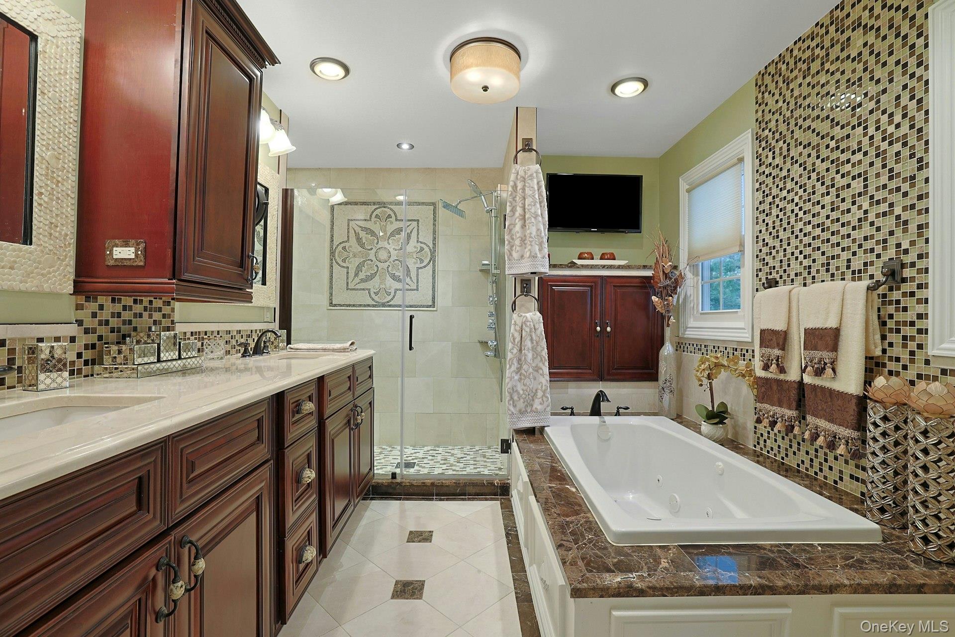 8 Dunmore Road New City, NY 10956 - Photo 33 of 48 a bathroom with a sink a large mirror and a toilet