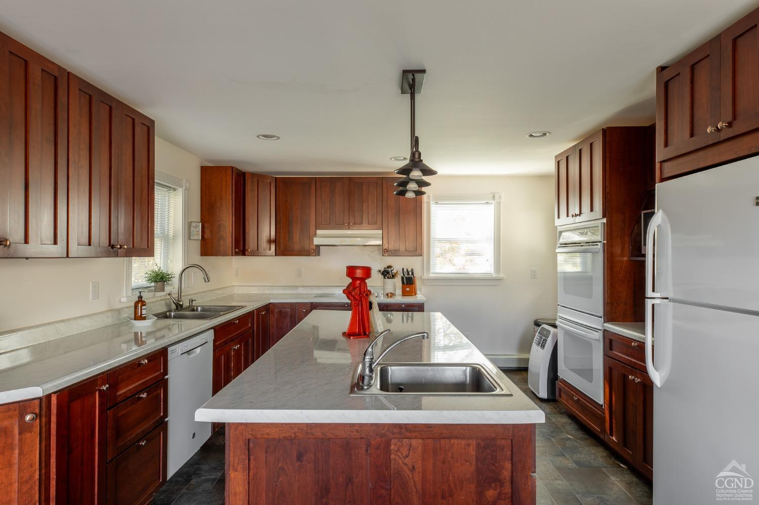 5289 Co Rte 20 Durham, NY 12422 - Photo 24 of 59 a kitchen with a sink stove and refrigerator