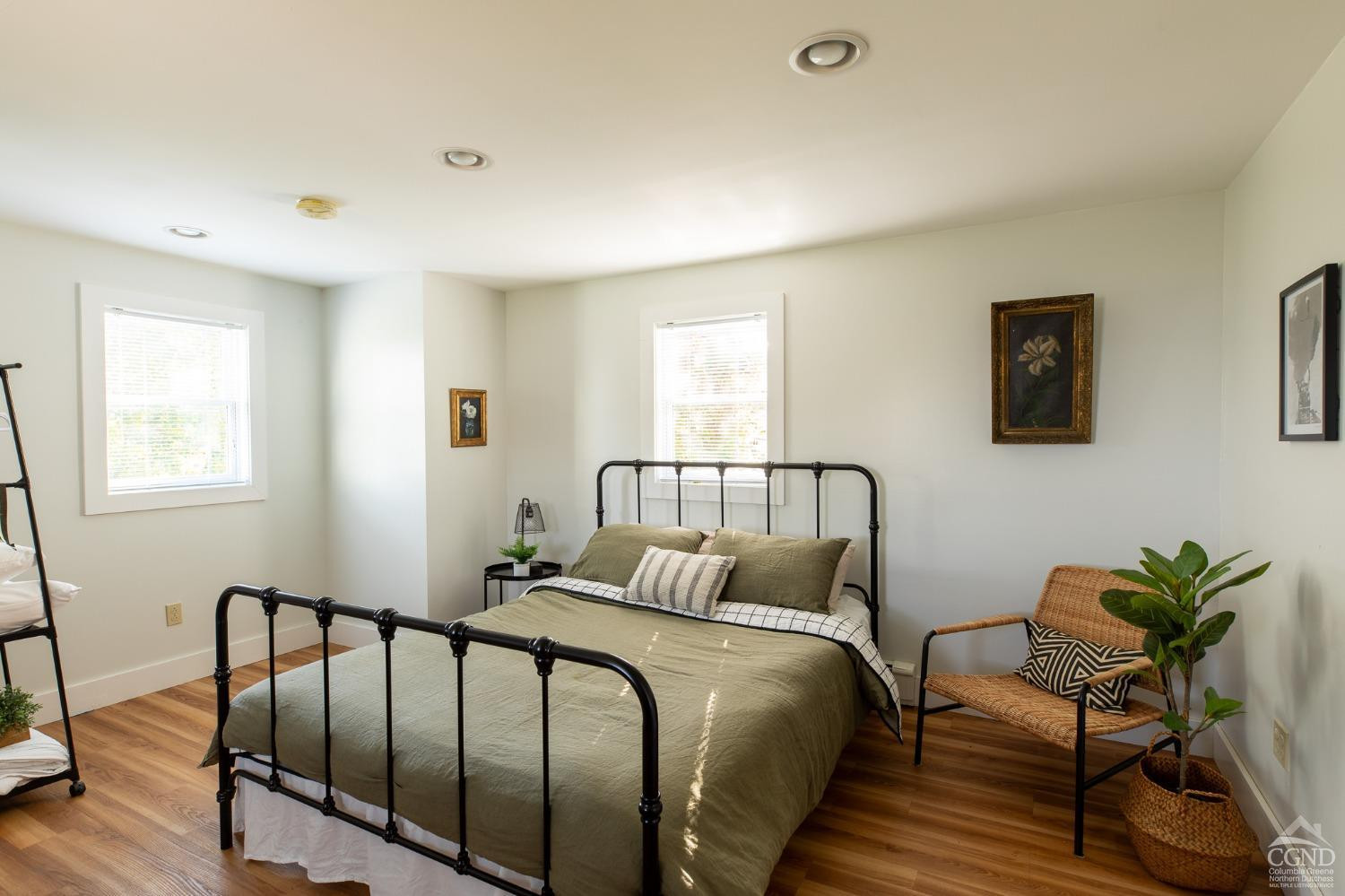 5289 Co Rte 20 Durham, NY 12422 - Photo 27 of 59 a bedroom with a bed and a potted plant
