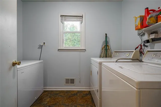 a storage room with storage and utility