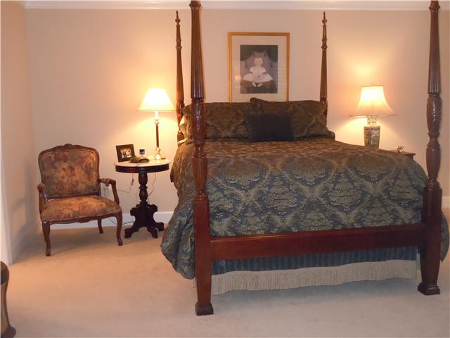 7100 Dale Ridge Road, Unit J4 Lancaster, TN 38569 - Photo 12 of 20 Master Bedroom overlooks lake & features crown moldings, trey ceiling, ceiling fan, & private door to patio