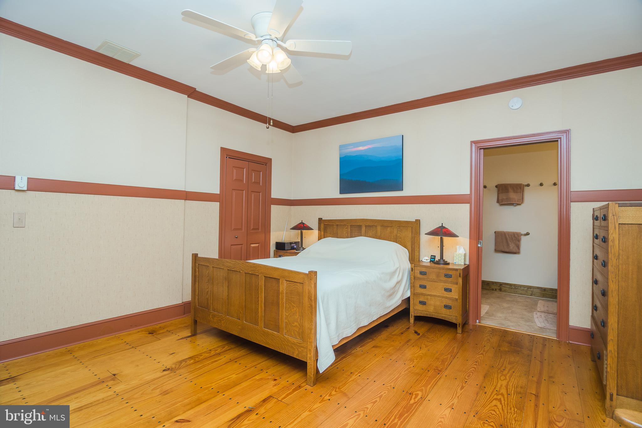 3387 Allen Road Eden, MD 21822 - Photo 27 of 67 a bed room with a bed and a ceiling fan