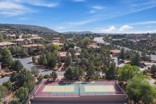 a view of a backyard of a house