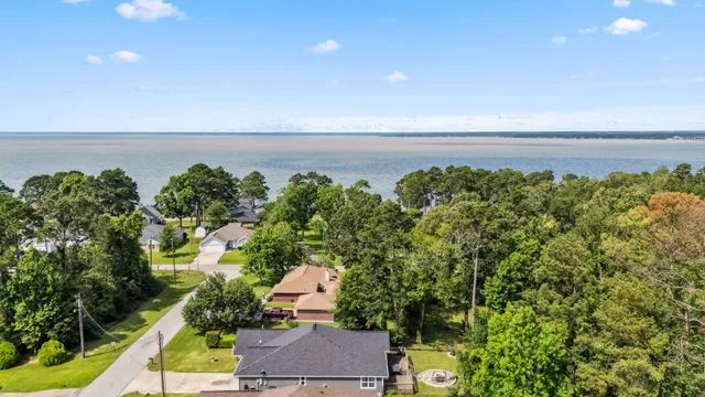 a view of a city with tall buildings in front of it