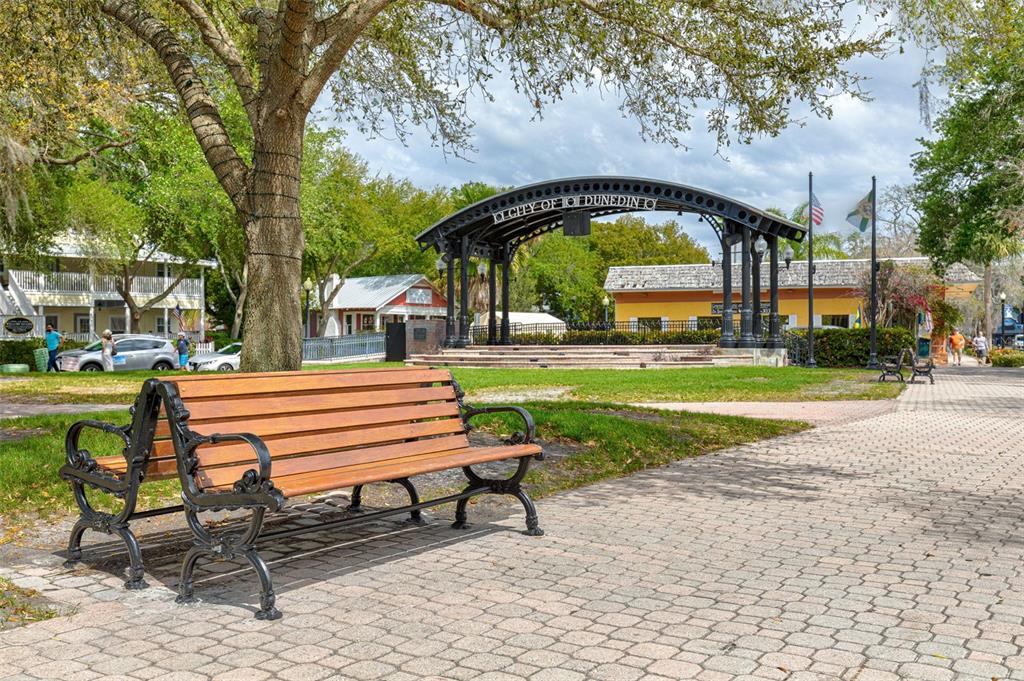 200 Broadway Dunedin, FL 34698 - Photo 50 of 59 a swimming pool with outdoor seating and yard