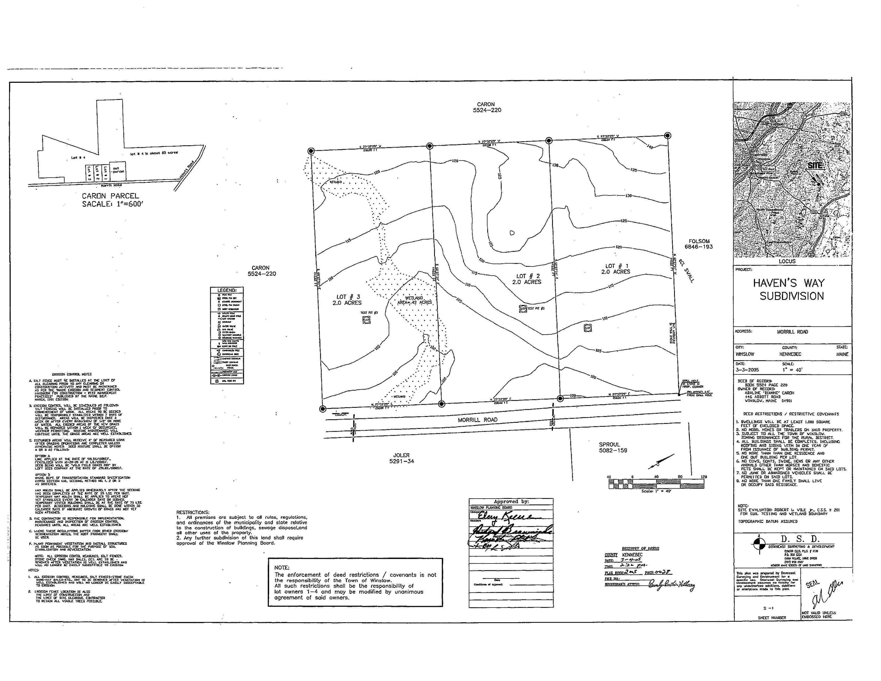 Lot 7-1 Morrill Road Winslow, ME 04901 - Photo 2 of 2 Survey