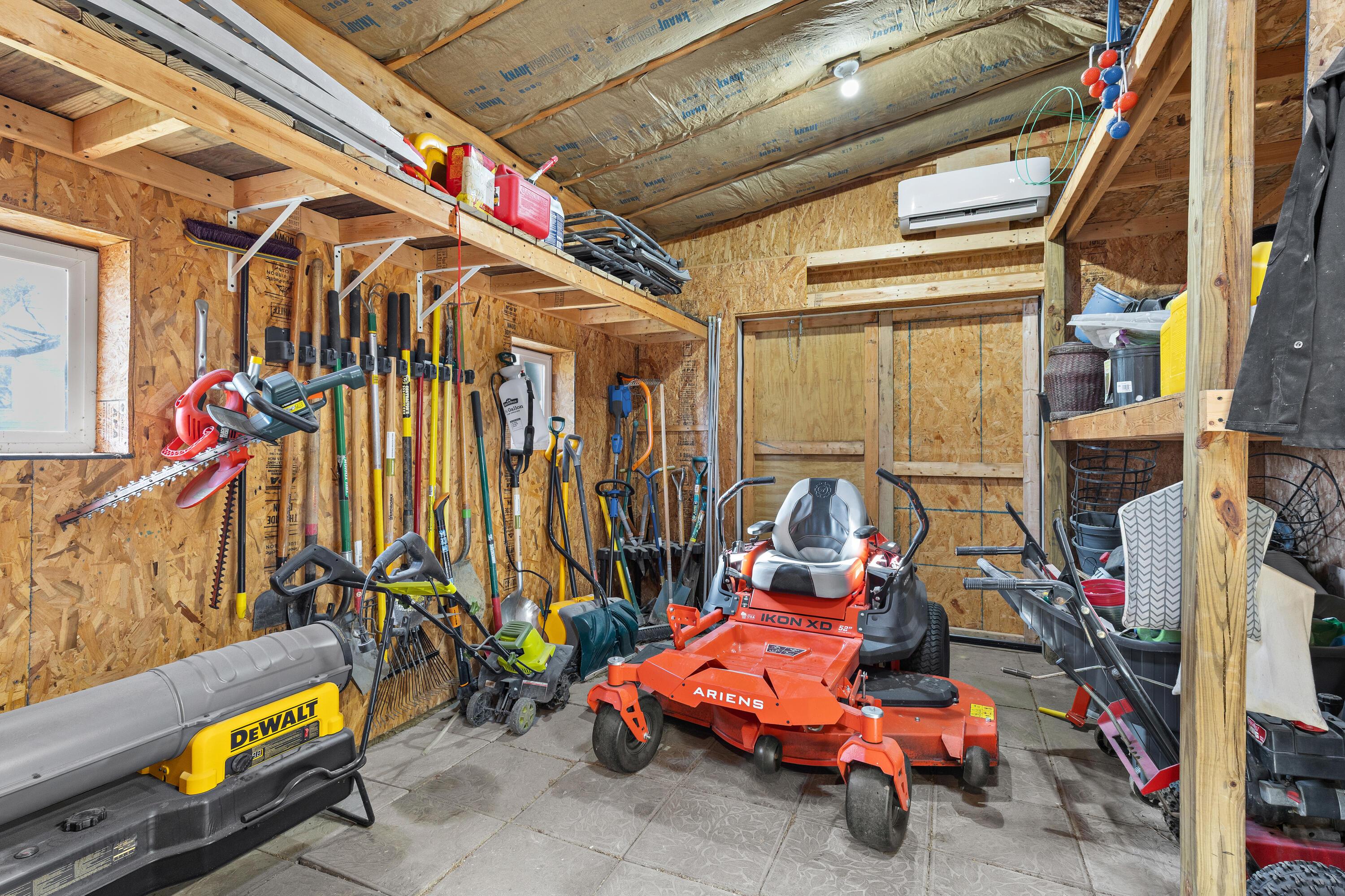 1364 Dale Ford Road Delaware, OH 43015 - Photo 87 of 112 • Slanted ceiling • Man door • Front & rear doors • Mini split
