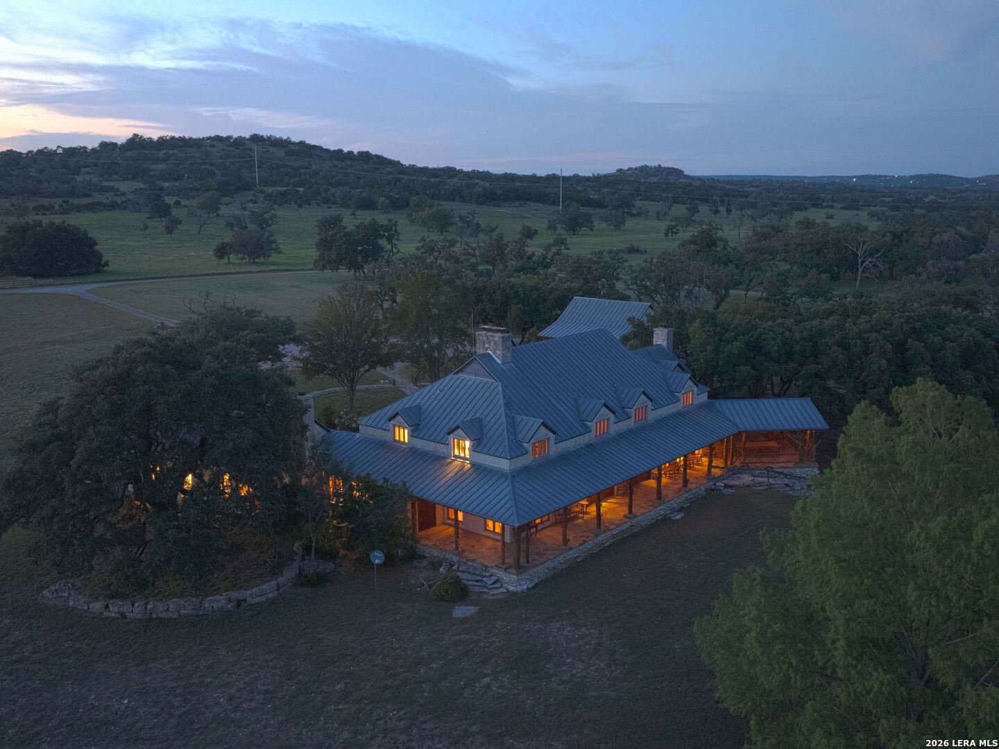 730 Eagle Ridge Road Center Point, TX 78010 - Photo 2 of 50 a view of a terrace with a yard