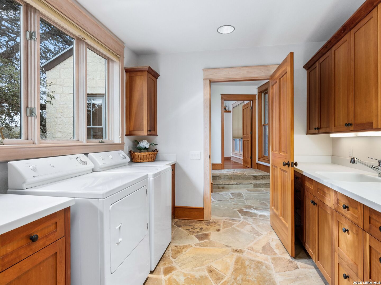730 Eagle Ridge Road Center Point, TX 78010 - Photo 27 of 50 a bathroom with a sink and a mirror