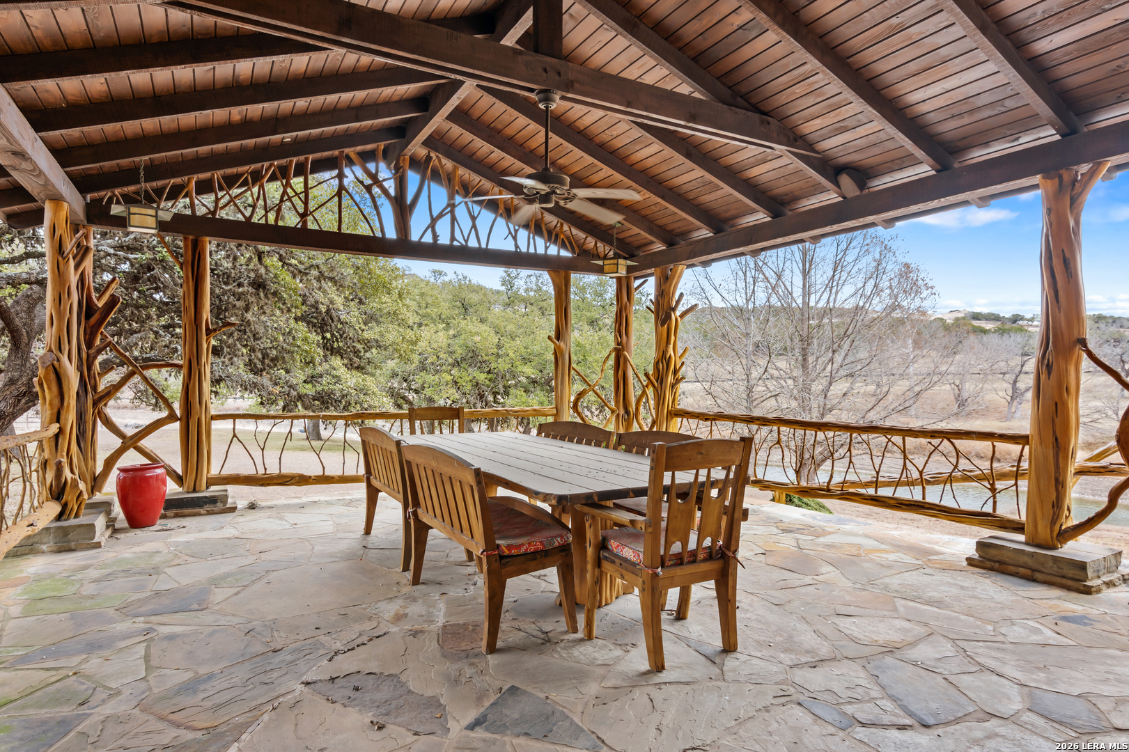 730 Eagle Ridge Road Center Point, TX 78010 - Photo 44 of 50 a view of an outdoor space with seating area