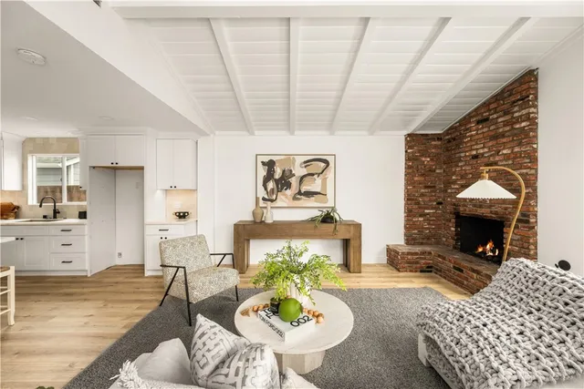 a kitchen with a table and chairs in it