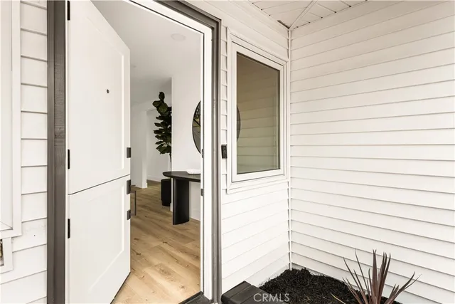 a view of a entryway front of a house