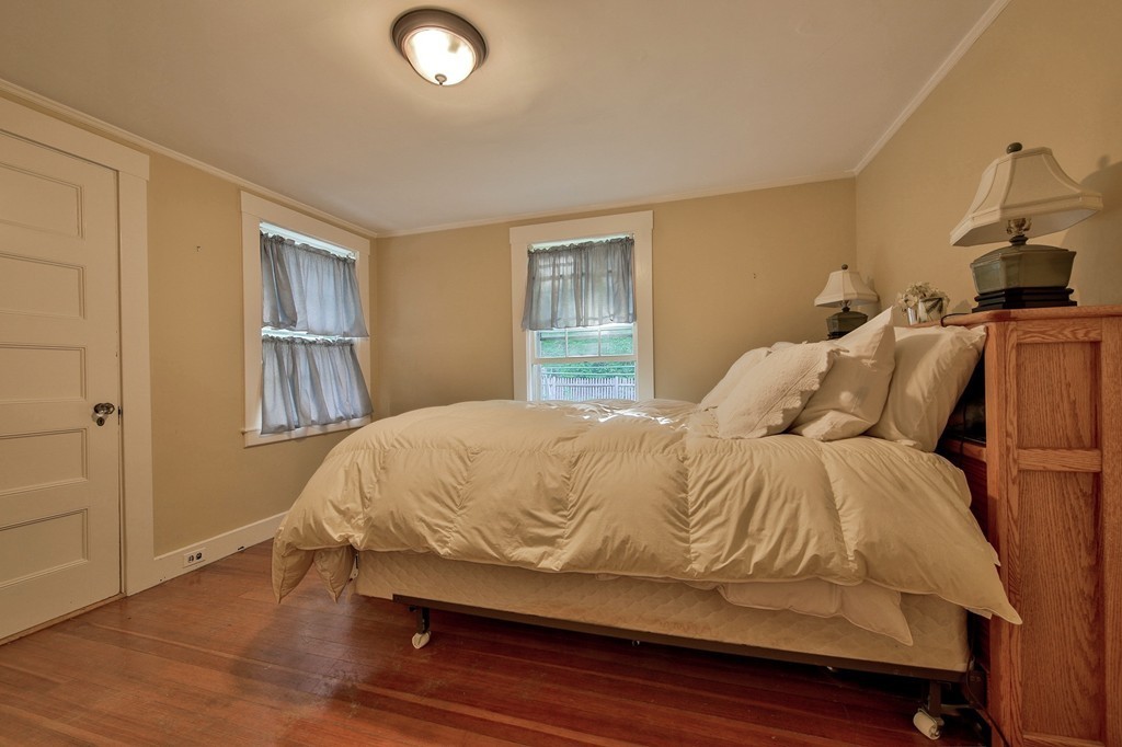 13 Spaulding Road Shirley, MA 01464 - Photo 20 of 27 a bedroom with a bed and wooden floor