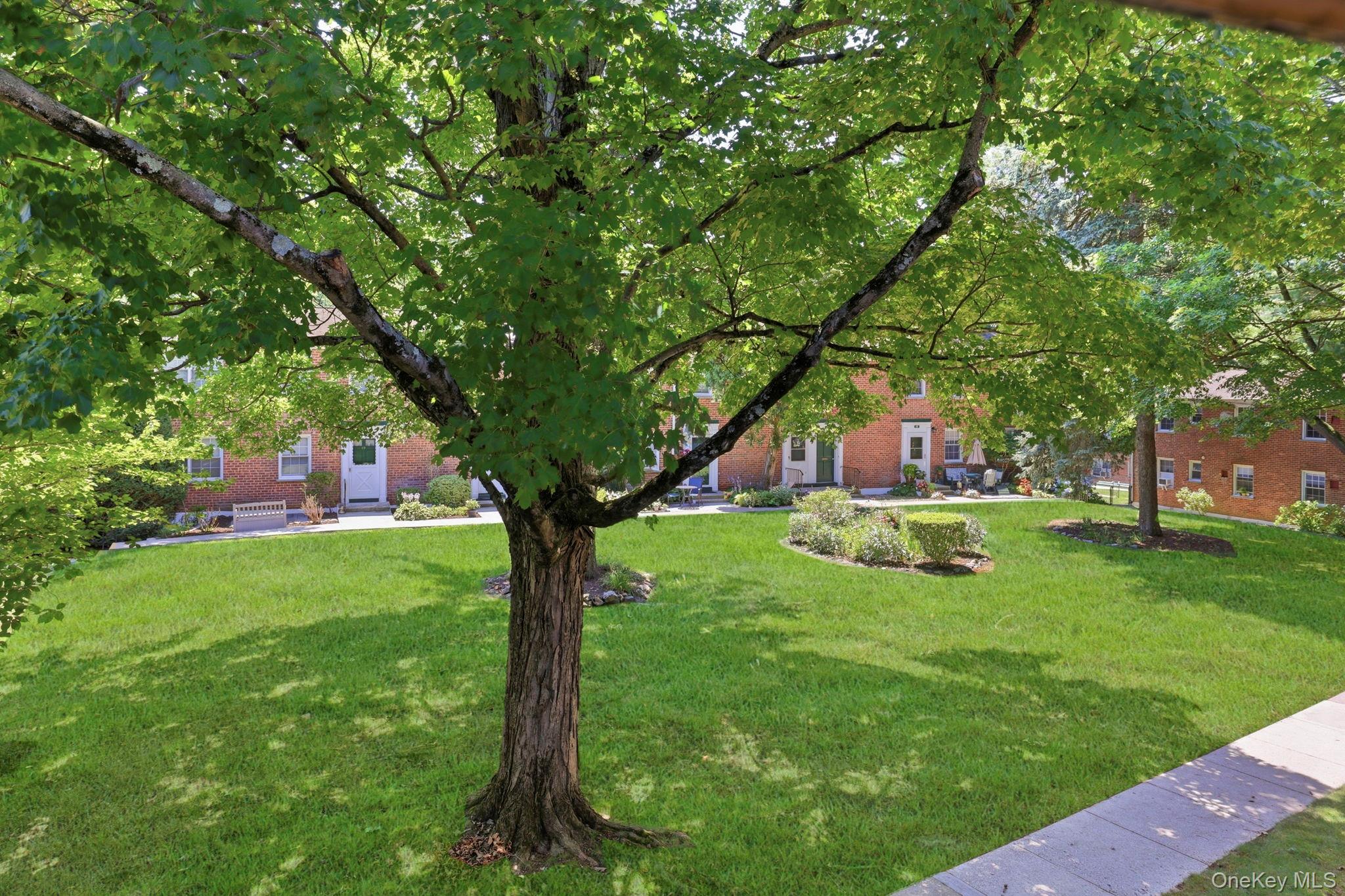 186 Pinewood Road, Unit 56 Hartsdale, NY 10530 - Photo 20 of 29 This photo was taken from a south-facing window in the apartment and shows you the view you see of the courtyard with its center garden.