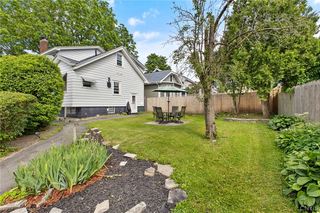 149 Harding Street Syracuse, NY 13208 - Photo 35 of 43 The spacious and private partially fenced backyard!