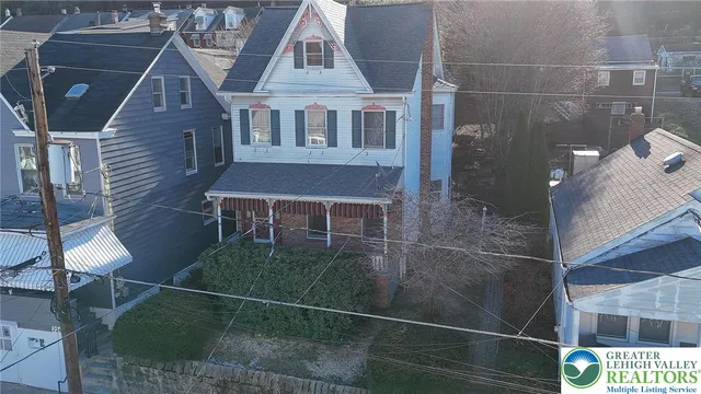 a front view of a house
